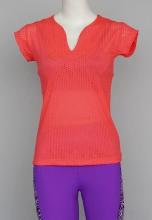 C33. Playera Acanalada Salmón Manga Corta (Más Colores) (copia)