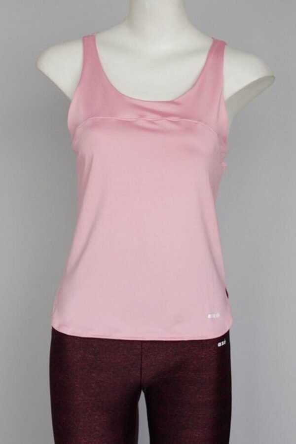 C40. Playera Tirantes Cruzados Rosa