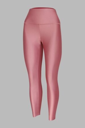 A159. Leggins/Malla sin Costuras Laterales Palo de Rosa. Talle Alto