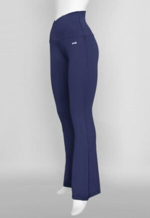 A155. Malla/Leggins Marino Pretina Alta en "V" con Abertura Lateral