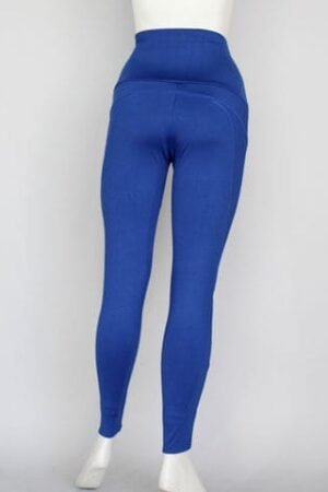 A85*. Legging/Malla Azul Rey Pretina Ancha Control Abdomen