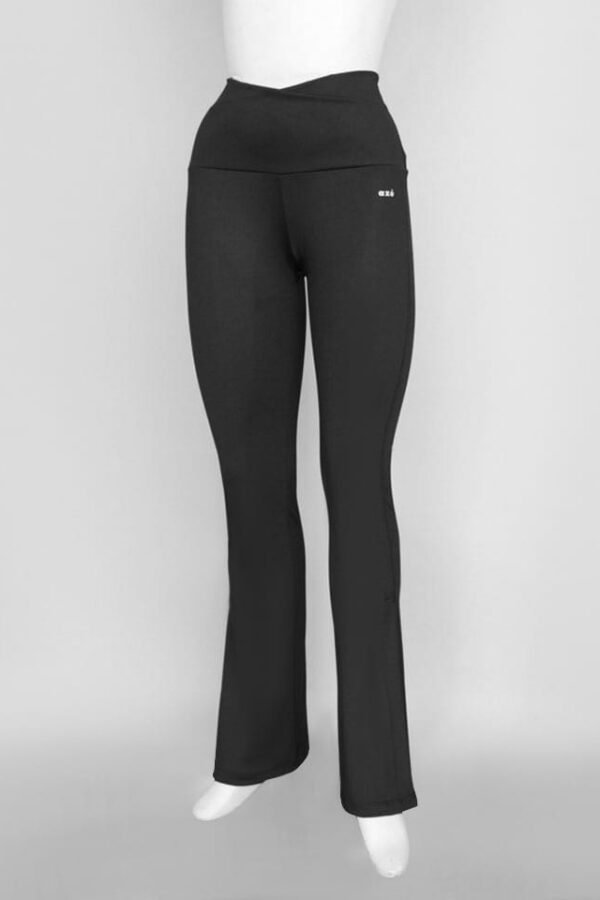 A153. Malla/Leggins Negro Pretina Alta en 
