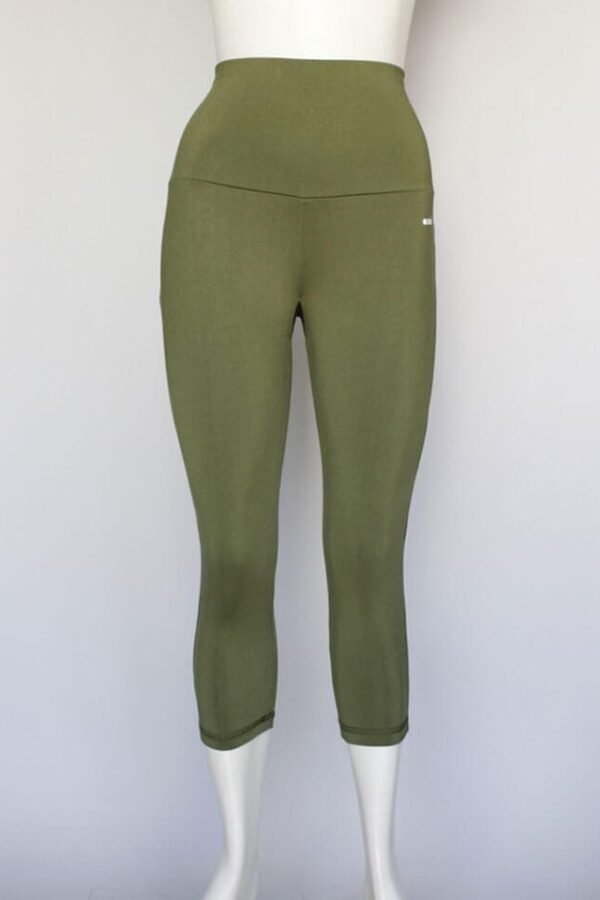 B55g. Capri/Knicker Militar. Pretina Ancha Control Abdomen