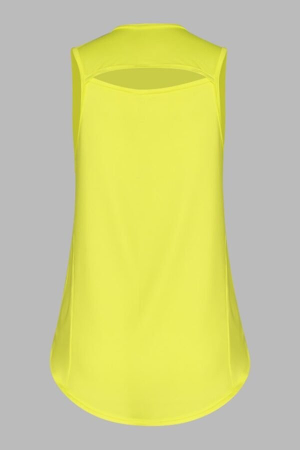 playera deportiva amarillo neón ideal para correr