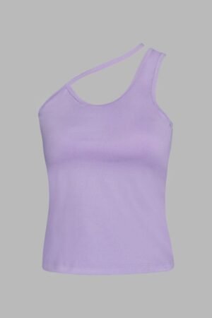 A174. Conjunto Lila Mallón Acampanado Pretina en 