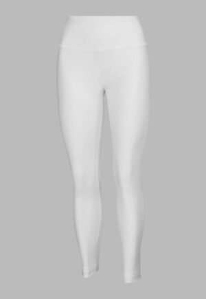 legging deportivo blanco cintura alta con control abdomen color blanco