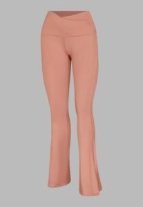 Delantero mallon pretina en V y abertura lateral A176*. Legging Palo de Rosa. Pretina en "V" Talle Alto con Abertura lateral